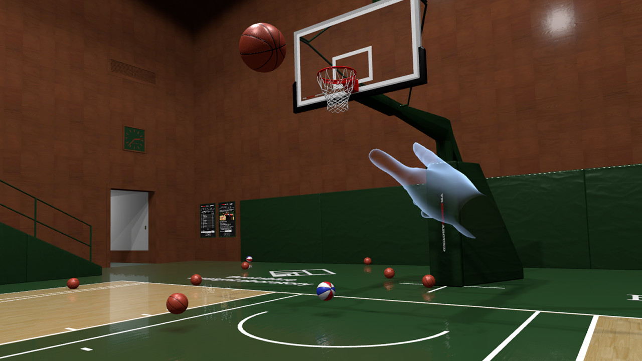 Vr shoot basketball around simulator realistic